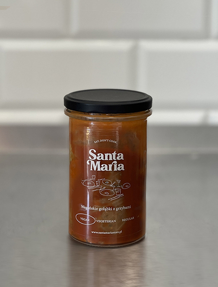 Gołąbki z bakłażanem i pieczarkami - słoik (1 porcja)